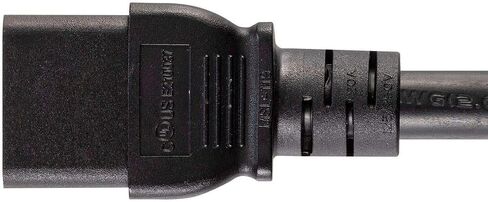Monoprice Heavy Duty Extension Cord - 8 Feet - Black | NEMA 6-20P to IEC 60320 C19, 12AWG, 20A, 125V, for High-Performance Computers and Network Devices in Saudi Arabia