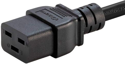Monoprice Heavy Duty Extension Cord - 8 Feet - Black | NEMA 6-20P to IEC 60320 C19, 12AWG, 20A, 125V, for High-Performance Computers and Network Devices in Saudi Arabia