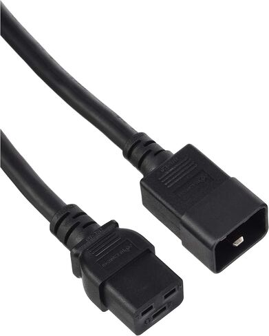 سلك طاقة مونوبرايس شديد التحمل - NEMA 6-20P إلى IEC 60320 C19، 20 أمبير، 5000 واط، 250 فولت، 12AWG، 6 أقدام، أسود in Saudi Arabia