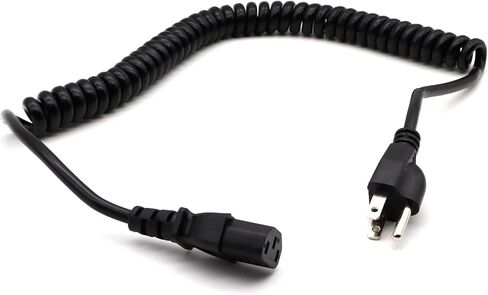 MOTONG Coiled Universal 3 Prong Power Extension Cable, NEMA 5-15P Male to IEC 320 C13 Female PDU Extender Cable Cord for Computer HDTV Monitor LED in Saudi Arabia