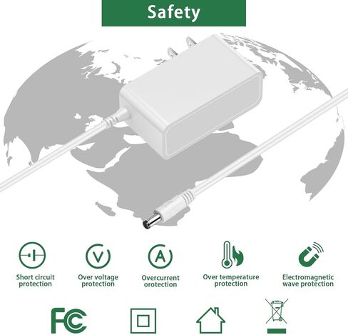 6V 2A Power Supply Adapter, 6V Baby Swing Power Cord for Fisher Price Cradle Swing, Rainforest Cradle Swing, Butterfly Ocean Wonders Swing, Ingenuity Swing, Fisher Price Swing Adapter Cord in Kuwait