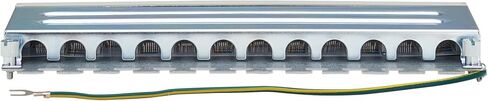 Tripp Lite 12 Port Cat6a STP Patch Panel for Wall Mount or DIN Rail, 10 Gbps, RJ45 to 110 Terminals, 568A/568B, EMI/RFI Shielding, Mounting Included, TAA Compliant, (N250-SH12-DIN6A) in Saudi Arabia