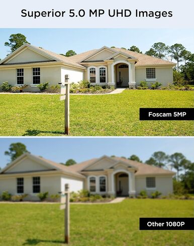 FOSCAM 5MP Outdoor Security IP POE Camera, V5EP Home Security Surveillance Camera with Smart AI Human Detection IP66 Up to 256GB SD Card(Not Included) (Renewed) in Saudi Arabia