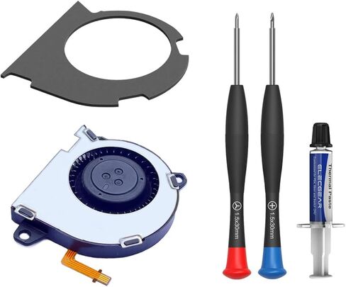 اليك جير مروحة تبريد داخلية بديلة متوافقة مع نينتندو سويتش 2021 OLED، مبرد مشتت حراري لوحدة المعالجة المركزية، معجون مركب حراري، مفك براغي ومجموعة ادوات اصلاح in Kuwait