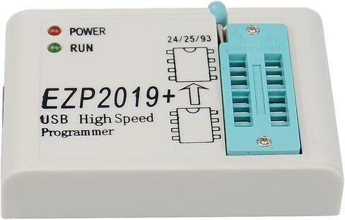 HiLetgo EZP2019+ Upgraded High Speed USB SPI Programmer Support 24 25 93 25 EEPROM Flash BIOS Full Set with 12 Sockets Adapters WIN7&WIN8 in Kuwait