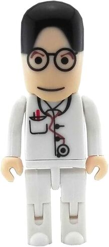 Aneew Pendrive 32GB شعر أسود رجل طبيب جراح روبوت USB محرك فلاش ذاكرة عصا U القرص in Kuwait