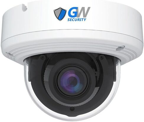 كاميرا مراقبة GW Security 4K 8MP خارجية/داخلية 2.8-12 ملم بعدسة متغيرة البعد البؤري PoE IP وميكروفون (GW8571MIC) in Kuwait