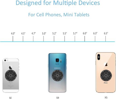 كومباني GLARE لوحة معدنية للتثبيت 5 قطع، قرص معدني عالمي بديل مع لاصق قوي للهاتف الخلوي المغناطيسي حامل السيارة حامل GPS 5 دائري in Kuwait