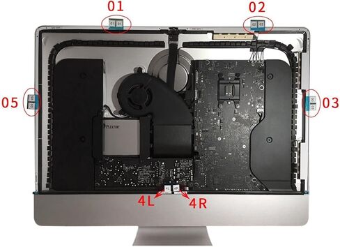 JANRI Replacement LCD Display Adhesive Tape Repair kit Strips for Apple iMac 21.5" A1418 (iMac13,1 Late 2012, iMac14,3 Late 2013, iMac14,4 Mid 2014,iMac16,1 2015,iMac16,2 Retina 4K Late 2015) in Kuwait