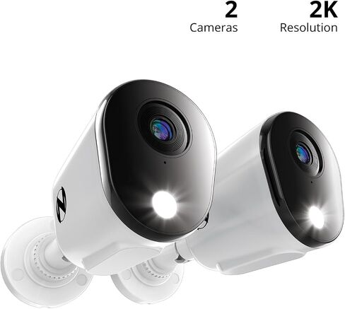 Night Owl SP Wired 2K Deterrence Add On Cameras with 2-Way Audio - 2 Pack - White in Saudi Arabia