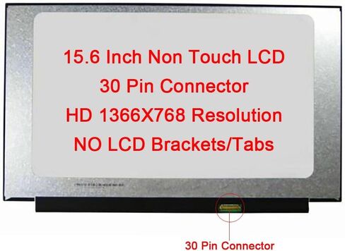 N156BGA-EA3 REV.C2 NT156WHM-N44 V8.0 NT156WHM-N34 N46 15.6 بوصة 1366X768 eDp 30 Pin LCD شاشة IPS بدون لمس بديلة لـ Dell لـ Lenovo for ASUS No Tabs in Kuwait