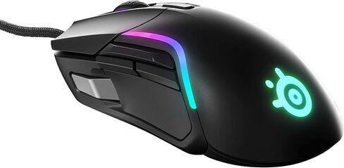 ماوس الألعاب SteelSeries Prime FPS - مستشعر بصري TrueMove Pro 18,000 CPI - 5 أزرار قابلة للبرمجة - مفاتيح بصرية مغناطيسية - إضاءة RGB بريزم الرائعة - أسود (متجدد) in Saudi Arabia