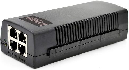 Gigabit PoE Injector 48V15.4W Power Adapter, IEEE 802.3af Compliant,10/100/1000Mbps RJ45, Compatible with Ubiquiti U-POE-AF, TP-Link TL-POE150S, TRENnet TPE-113GI,EnGenius EPA2406GR in Kuwait