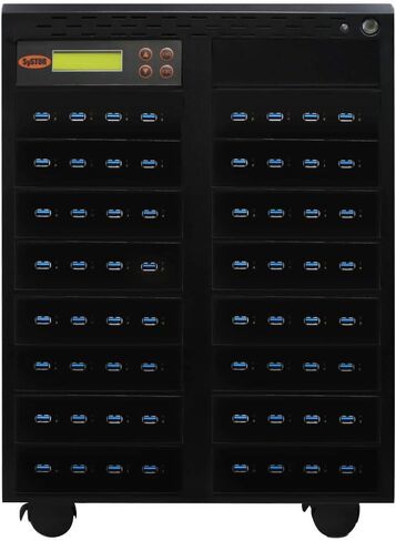 Systor 1 to 15 USB Duplicator & Sanitizer 2GB/Min - Standalone Multiple Flash Memory Copier & Storage Drive Eraser, Copy Speeds Up to 33MB/Sec (SYS-USBD-15) in Kuwait