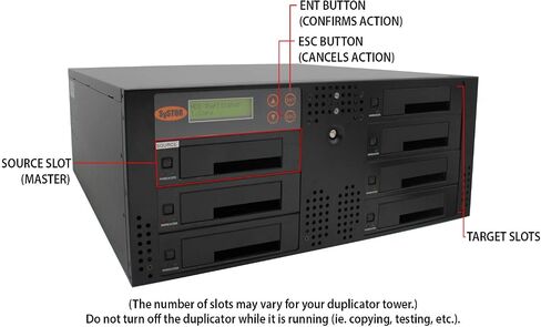 Systor 1 to 15 USB Duplicator & Sanitizer 2GB/Min - Standalone Multiple Flash Memory Copier & Storage Drive Eraser, Copy Speeds Up to 33MB/Sec (SYS-USBD-15) in Kuwait