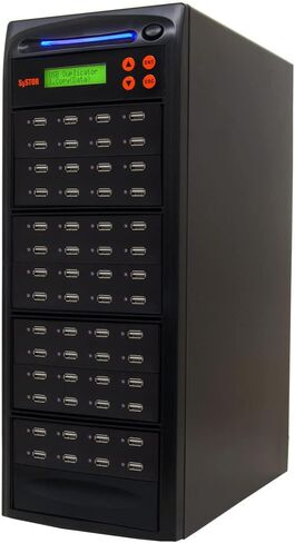 Systor 1 to 15 USB Duplicator & Sanitizer 2GB/Min - Standalone Multiple Flash Memory Copier & Storage Drive Eraser, Copy Speeds Up to 33MB/Sec (SYS-USBD-15) in Kuwait