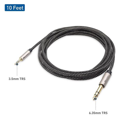 Cable Matters Braided 3.5mm to 1/4 Inch Audio Cable, 6ft in Saudi Arabia