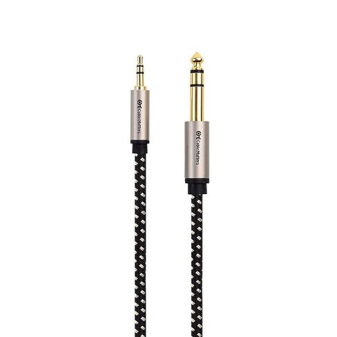 Cable Matters Braided 3.5mm to 1/4 Inch Audio Cable, 6ft in Saudi Arabia