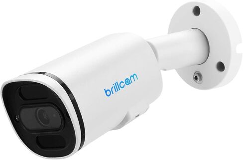 كاميرا Brillcam Ultra HD 4K للأمن في الهواء الطلق، وكاميرا Bullet PoE IP بدقة 8 ميجابكسل مع رؤية ليلية، وكاميرا عدسة 2.8 مم لأمن المنزل، والكشف الذكي عن الإنسان، وبطاقة SD صغيرة بسعة تصل إلى 256 جيجابايت، ومقاومة للماء IP67 in Kuwait