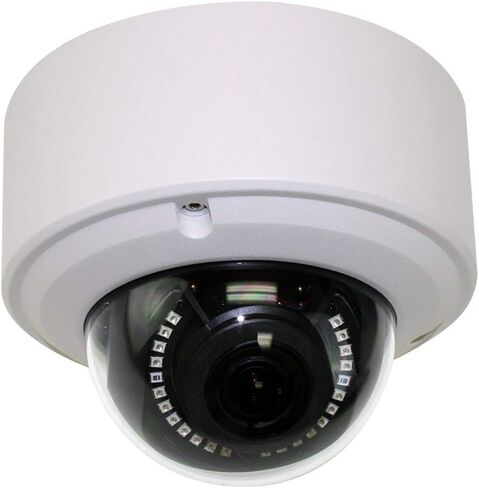 كاميرا GW Security 8MP H.265 UltraHD 3840 x 2160P شبكة PoE مقاومة للطقس 4K ميكروفون IP قبة مع عدسة تكبير بمحرك 2.8-12 مم (VD8071MMIC) in Kuwait