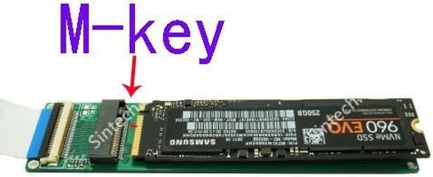 محول SSD لمنفذ منفذ منفذ صغير من سينتيك M.2 (NGFF) nVME مع كابل 20 سم in Saudi Arabia