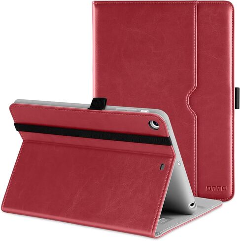 حافظة DTTO iPad Mini 1 2 3، حافظة جلدية فاخرة قابلة للطي مع رؤية متعددة الزوايا ووظيفة النوم التلقائي، جيب أمامي لجهاز Apple iPad Mini 1/Mini 2/Mini 3 - بني in Kuwait