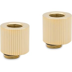 EKWB EK-Quantum Torque Rotary Offset Adapter Fitting, 3mm, Gold, 2-pack