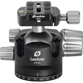 LEOFOTO LH-55 55mm Low Profile Ball Head Arca Compatible w Independent Pan Lock