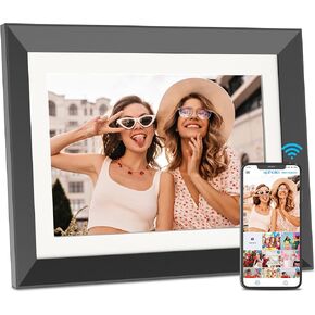 Digital Photo Frame 10.1 Inch Digital Picture Frame - Dual-WiFi Smart Photo Frame, 32GB, Full Functions, Easily Share Photos Videos via App Email, Unlimited Cloud Storage, Gift for Family & Friends in Saudi Arabia