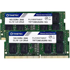 Timetec Hynix IC 64GB KIT(2x32GB) DDR4 3200MHz PC4-25600 Unbuffered ECC UDIMM 1.2V CL22 2Rx8 Dual Rank 260 Pin SODIMM Memory RAM Module Upgrade (64GB KIT(2x32GB)) in Saudi Arabia