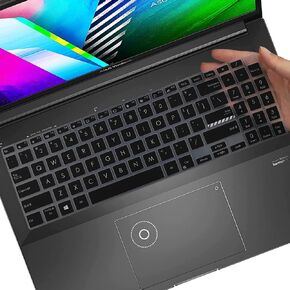 Keyboard Cover for ASUS VivoBook Pro 16X M6501 M3500 K3500 M6500 K6602 K6604 K3605 M1605 F1605 X1605 M1603 F1603 X1603 16", ASUS VivoBook Pro 15X K571GT M1502 M1503 K3502 M3502 K6501 M6501 K6502-Clear in Kuwait