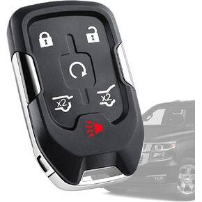 مفتاح فوب ذاتي البرمجة متوافق مع شيفروليه سوبربان/تاهو 2015-2019، جي ام سي يوكون اكس ال 2015-2020، رقاقة متضمنة، مع نموذج دفع للبدء، عبوة من قطعة واحدة in Kuwait