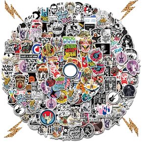 ملصقات فرقة الروك 150 قطعة من لايف بي، حزمة ملصقات الروك آند رول الكلاسيكية للبالغين، ملصقات موسيقى الشرير المعدنية الرائعة للجيتار المحمول لوح التزلج زجاجة مياه خوذة in Kuwait