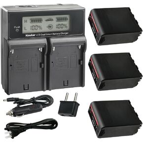 Kastar 1-Pack NP-F990EXP Battery and CH04 Dual Fast Charger Compatible with Sony L Series NP-F750 NP-F770 NP-F780Exp NP-F930 NP-F950 NP-F960 NP-F970 NP-F970Pro NP-F980 NP-F990 NP-F990Exp Battery in Saudi Arabia