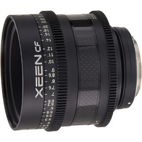 Rokinon CFX85-C XEEN Cf 85mm T1.5 Pro Cinema Lens with Carbon Fiber Construction & Luminous Markings for Canon EF Mount, Black in Saudi Arabia