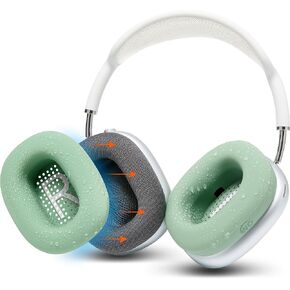 WC SweatZ Max - Patented Silicone Sweat Covers for AirPods Max 1 | Made by Wicked Cushions | (Does Not Fit AirPods Max 2). Sweatproof, Full Earpad Protection | Black in Kuwait