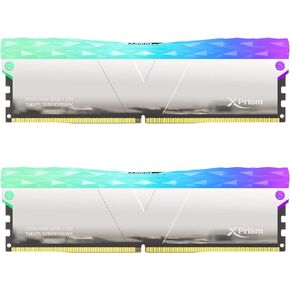 V-Color DDR5 Manta XPrism 64GB(32GBx2) 6000MHz 2Gx8 CL34 1.35V SK Hynix IC RGB Gaming Desktop ترقية ذاكرة الوصول العشوائي وحدة الذاكرة المزدوجة الرتبة - فضي (TMXPL3260834SWK) in Kuwait
