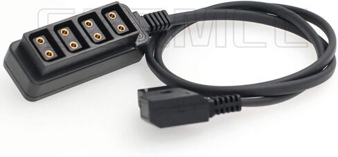 SZRMCC D-tap ذكر إلى 4 منافذ D-tap أنثى Hub كابل الطاقة الفاصل لبطارية Anton Bauer V-Mount Dtap (كابل مستقيم) in Saudi Arabia