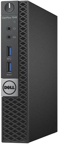 جهاز كمبيوتر سطح المكتب Dell Optiplex 7050 Micro، Intel Core i7-6700T، ذاكرة الوصول العشوائي 32 جيجابايت، 1 تيرابايت SSD، WiFi، Win10Pro (متجدد) in Kuwait
