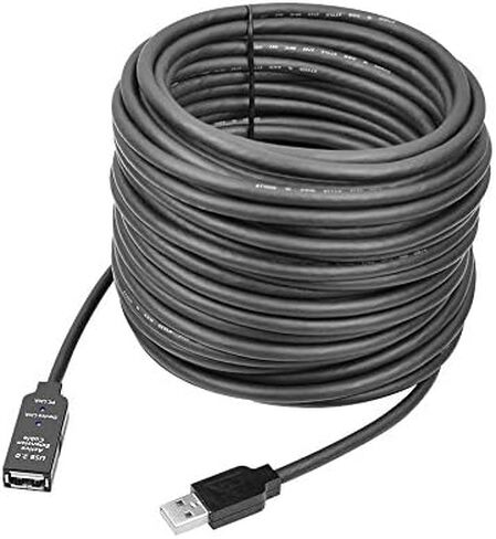 SIIG كيبل مكرر نشط USB 3.0 بطول 33 قدم، كيبل تمديد USB لمحرك فلاش USB والقرص الصلب والواقع الافتراضي والطابعة والكاميرا (JU-CB0611-S1) in Saudi Arabia