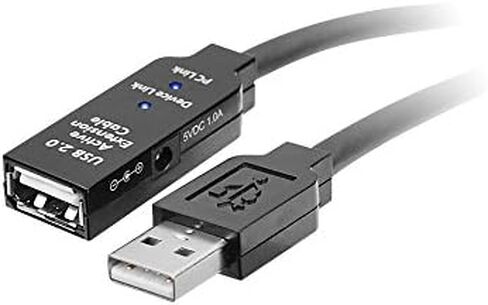 SIIG كيبل مكرر نشط USB 3.0 بطول 33 قدم، كيبل تمديد USB لمحرك فلاش USB والقرص الصلب والواقع الافتراضي والطابعة والكاميرا (JU-CB0611-S1) in Saudi Arabia