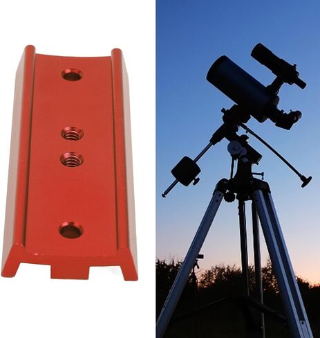 Diydeg 108mm 4in Aluminum Dovetail Plate for for Equatorial Telescope Theodolite Tripod Astrophotography, 1/4in Tripod Mount Baseplate Metal Dovetail Mounting Plate (Black) in Kuwait