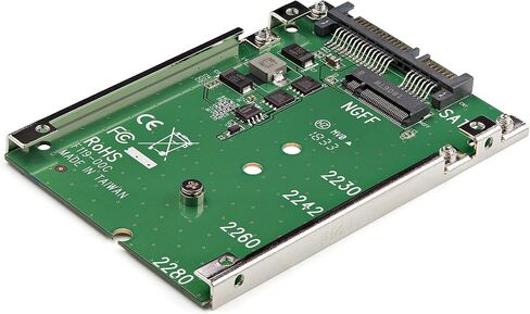 StarTech.com M.2 SATA SSD إلى محول SATA 2.5 بوصة - محول M.2 NGFF إلى SATA - 7 مم - دعامة مفتوحة الإطار (SAT32M225) (عبوة من 3) in Saudi Arabia