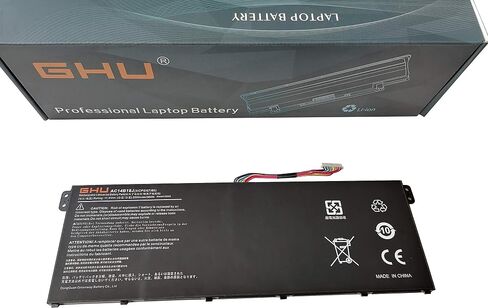 بطارية GHU جديدة AC14B18J متوافقة مع Acer Aspire E3-111 E3-112 E3-112M ES1-511 ES1-512 V3-111 V5-122 V5-132 بديلة لجهاز Chromebook 11 CB3-111 13 CB5-311 15 C910 [11.4V 36Wh AC14B18J ] in Saudi Arabia