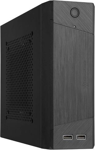 Silverstone Milo 10, Mini-ITX HTPC Case, Interchangeable Front Panel and Top Cover 2.8L or 3.7L, VESA Mount Included, USB 3.0 x 2, SST-ML10B in Saudi Arabia