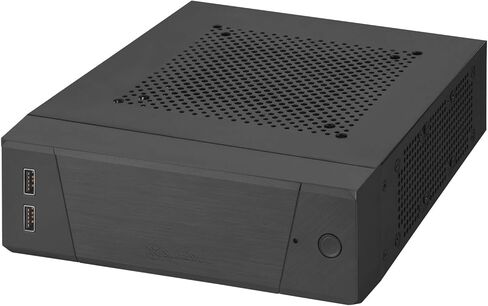 Silverstone Milo 10, Mini-ITX HTPC Case, Interchangeable Front Panel and Top Cover 2.8L or 3.7L, VESA Mount Included, USB 3.0 x 2, SST-ML10B in Saudi Arabia