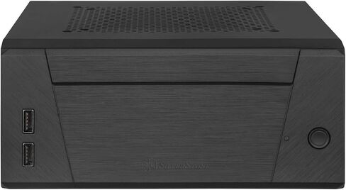Silverstone Milo 10, Mini-ITX HTPC Case, Interchangeable Front Panel and Top Cover 2.8L or 3.7L, VESA Mount Included, USB 3.0 x 2, SST-ML10B in Saudi Arabia