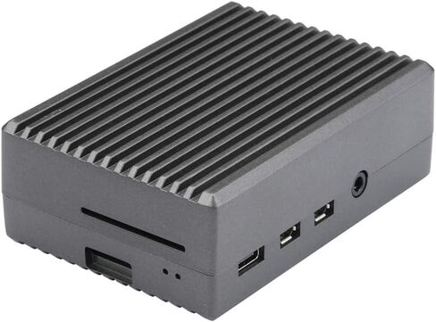 Raspberry Pi 4 Aluminum Case RPI 4B Shell Metal Box Black Enclosure for RPI 4 Model B Only (Black) in Kuwait