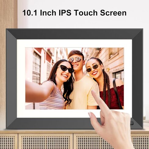 Digital Photo Frame 10.1 Inch Digital Picture Frame - Dual-WiFi Smart Photo Frame, 32GB, Full Functions, Easily Share Photos Videos via App Email, Unlimited Cloud Storage, Gift for Family & Friends in Saudi Arabia