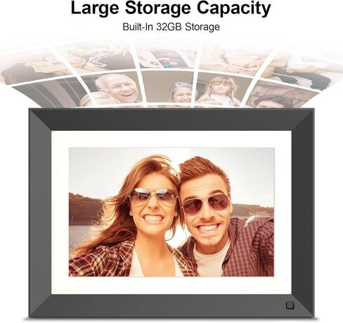 Digital Photo Frame 10.1 Inch Digital Picture Frame - Dual-WiFi Smart Photo Frame, 32GB, Full Functions, Easily Share Photos Videos via App Email, Unlimited Cloud Storage, Gift for Family & Friends in Saudi Arabia